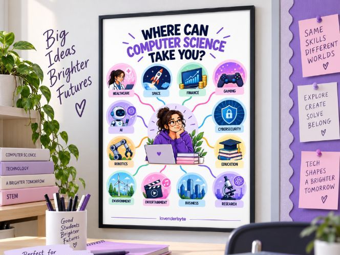 FREE Where Can Computer Science Take You? | Careers & Industries Poster | A4 PDF