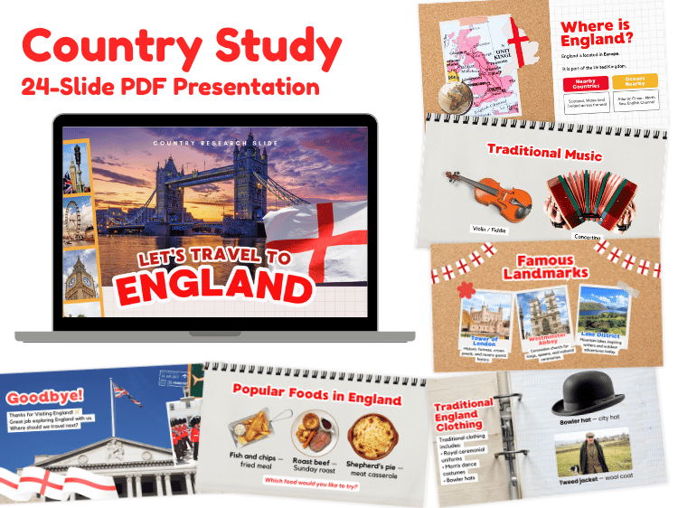 England Country Study | Geography & Culture 24-Slide Presentation