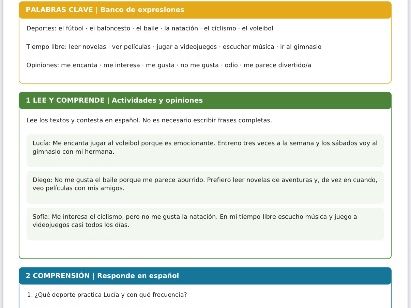 ¡Disfrutamos al máximo! | Spanish Sports & Free Time Revision Worksheet | KS3 / GCSE