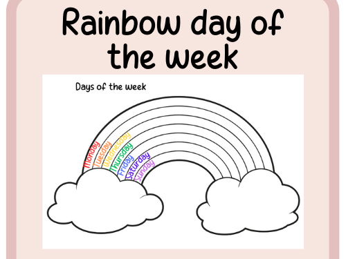 Days of the week- rainbow- continuous provision