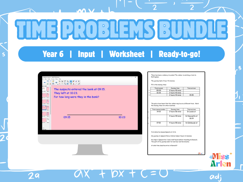 Year 6 Time Word Problems Bundle