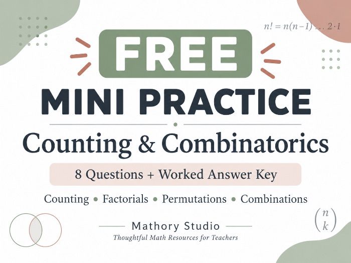 FREE Counting & Combinatorics Mini Practice