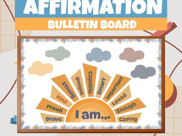 I Am Affirmation Classroom Display – PSHE & Wellbeing | Positive Self-Talk