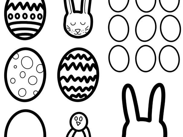 Easter colouring sheets bundle/ finemotor activities
