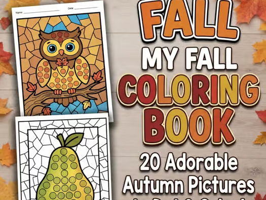 Autumn Fall Coloring Pages Pumpkin, Scarecrow, Animal Coloring October Activitie