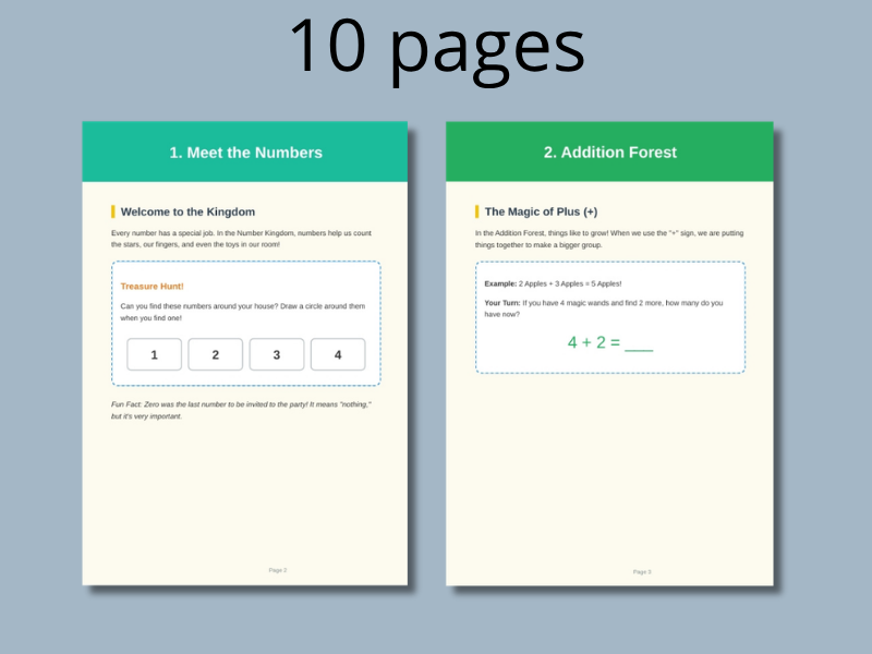The Magic World of Numbers: A Mathematical Adventure for Kids