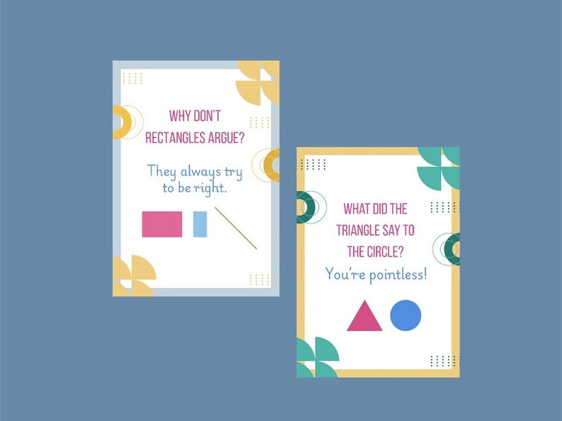 Printable Maths Shape Humour Prints Posters
