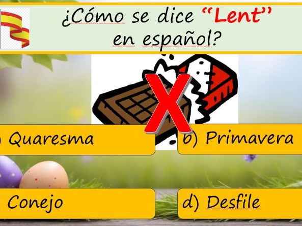 ¡Feliz Pascua! Free Easter resource: Vocabulary quiz and wordsearch