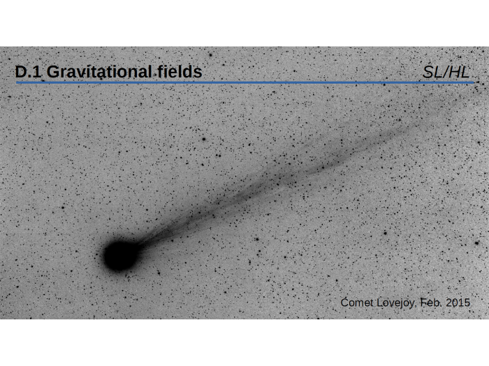 IB physics: D.1 - Gravitational Fields (SL & HL)