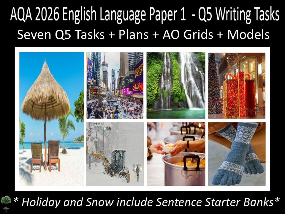 Seven Question 5 - 2026 AQA  English Language Paper 1 | Differentiated Support