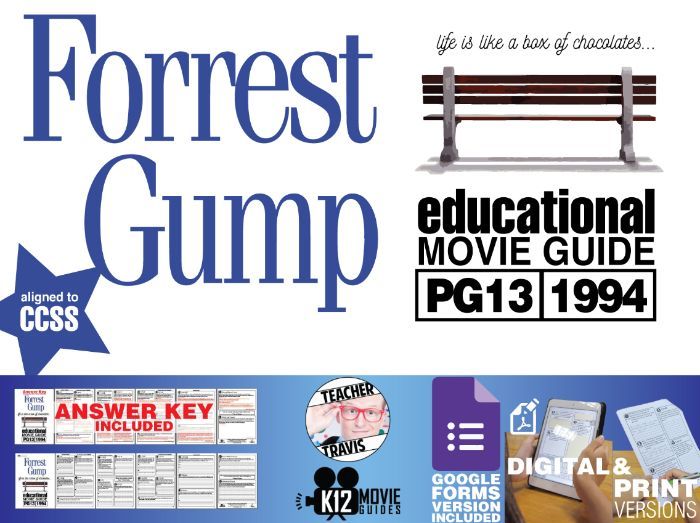 Forrest Gump Movie Guide | Questions | Worksheet | Google Form (PG13