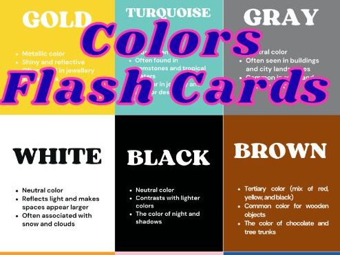 Colors Flash Cards | Color Recognition | Preschool & Kindergarten