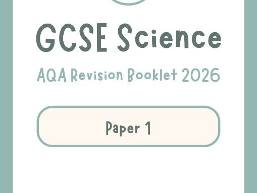 GCSE AQA Combined Science: Revision Booklet (1-Week Sample)