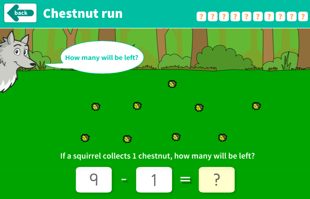 Subtraction to 10 - Chestnut Run Interactive Game - EYFS Number