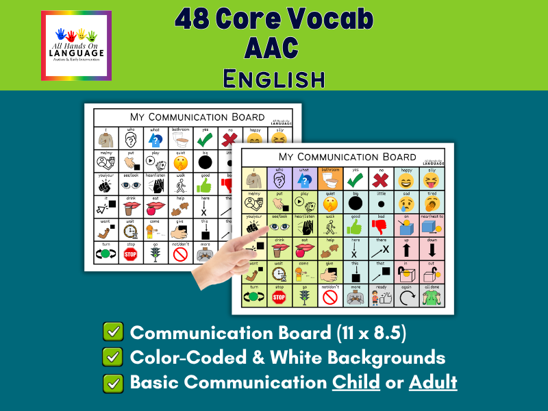 Basic Communication Board: 48 Core Vocabulary