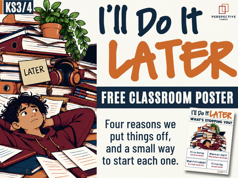I’ll Do It Later | Free Poster | Procrastination