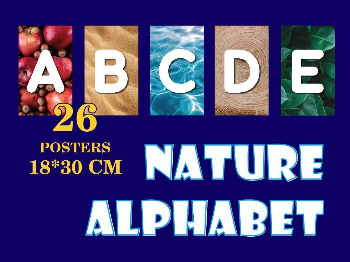 Nature Alphabet Posters | A–Z Classroom Decor | Printable Wall Art