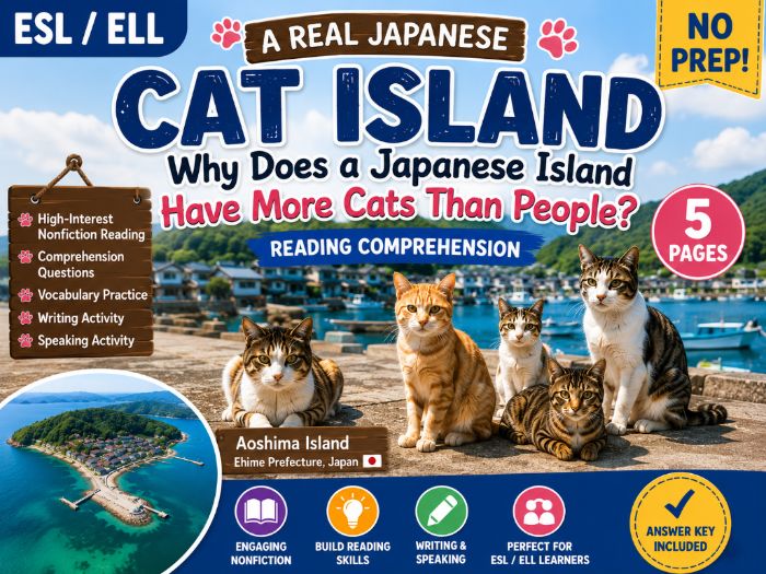 Japan’s Famous Cat Island | ESL Reading