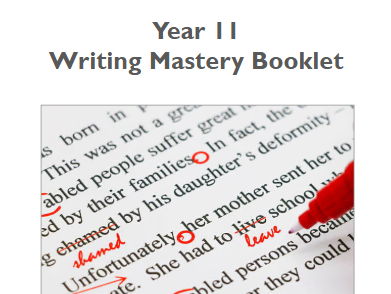 Year 11 Writing Mastery Booklet