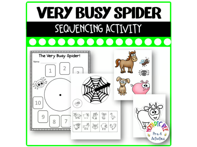 The Very Busy Spider Sequencing Activity