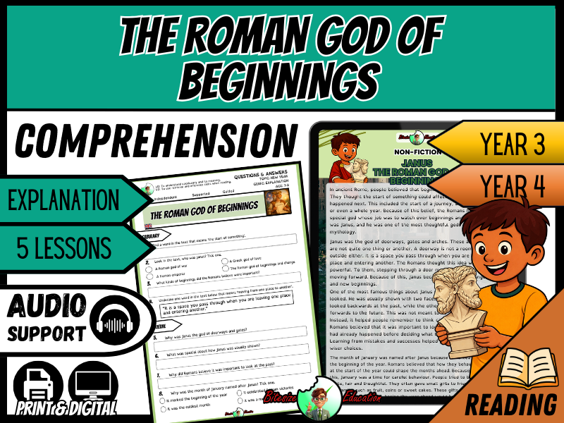 The Roman God of Beginnings | Reading Comprehension | Year 3/4