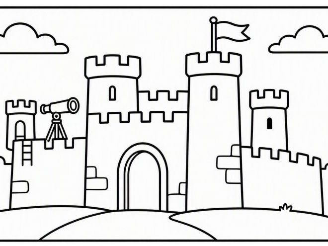 Magical Castles Coloring Book