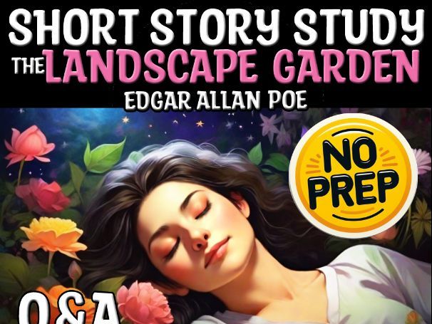 The Landscape Garden by Edgar Allan Poe | Q&A Analysis Philosophy Sub Plan