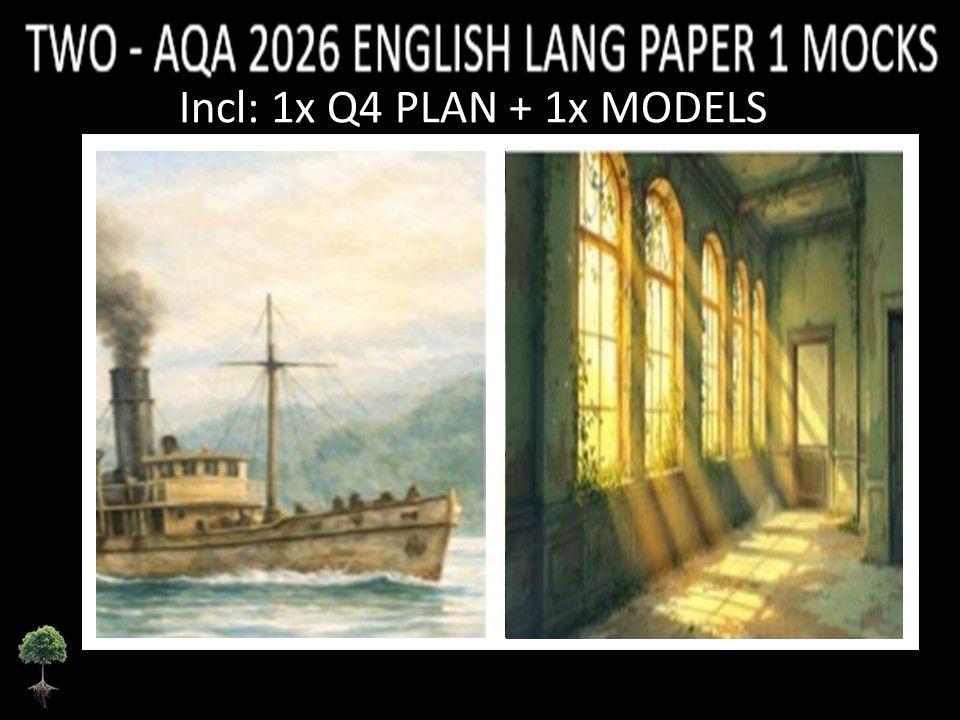 TWO - AQA PAPER 1 | 2026 FULL MOCKS | Q4 PLAN | MODELS
