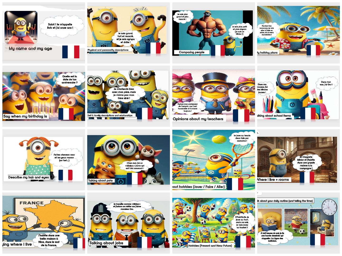 YEAR 7 FRENCH BUNDLE - UPDATED 2025