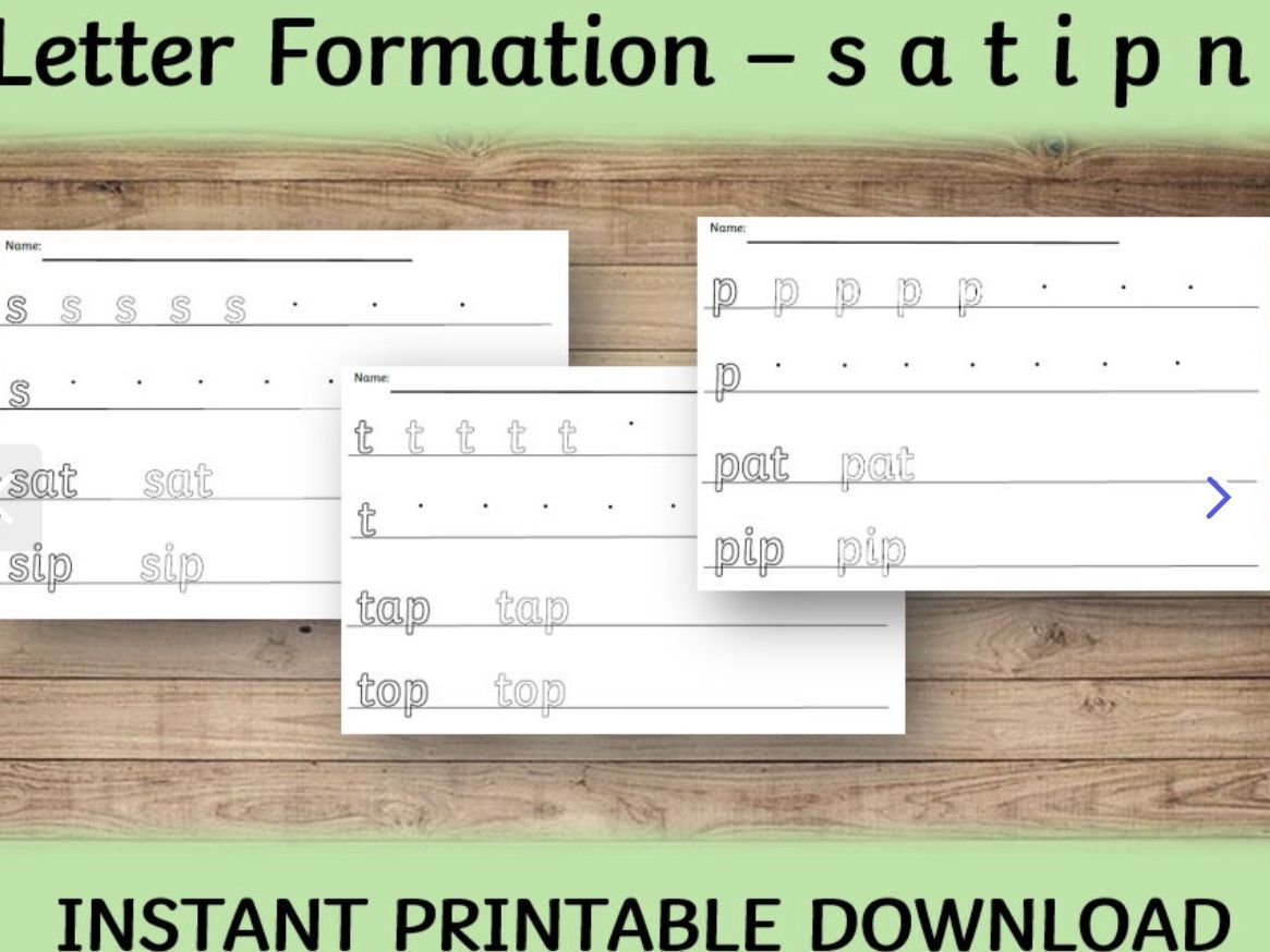 Whole Set of Phonics Sounds Letter Formation