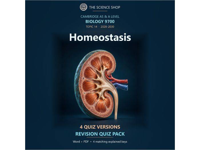 Homeostasis | Cambridge A Level Biology 9700 | 4 Revision Quizzes