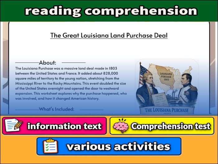 The Great Louisiana Land Purchase Deal  & Comprehension ����Vlogt