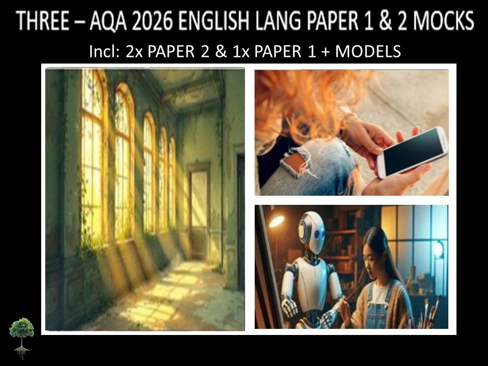 THREE - AQA PAPER 1 & 2 | 2026 FULL MOCKS | MODELS
