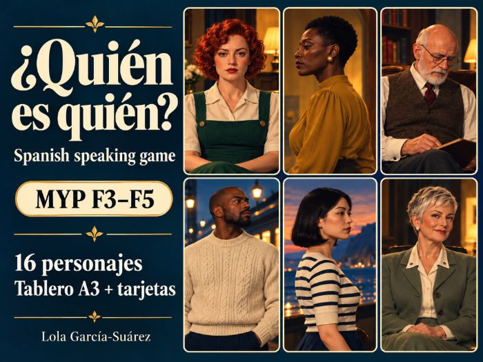 ¿Quién es quién? | Spanish Speaking and Deduction Game | MYP Phases 3–5