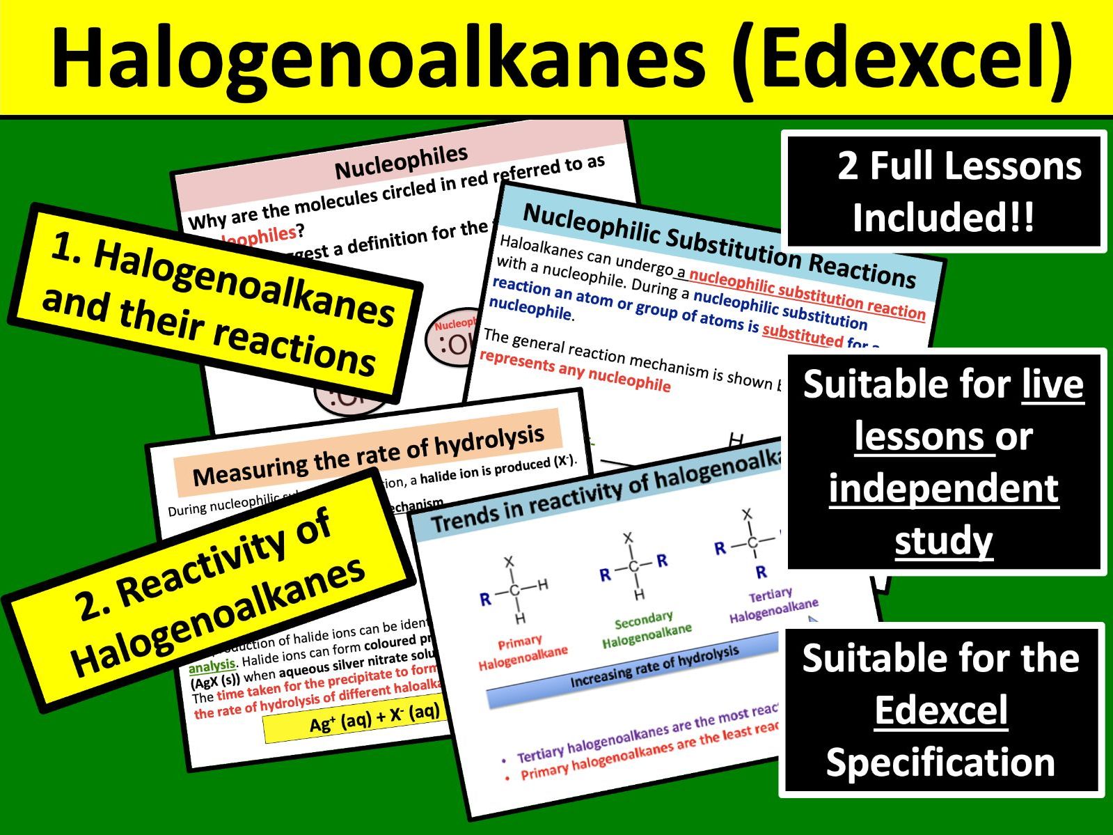 Halogenoalkanes (Edexcel)