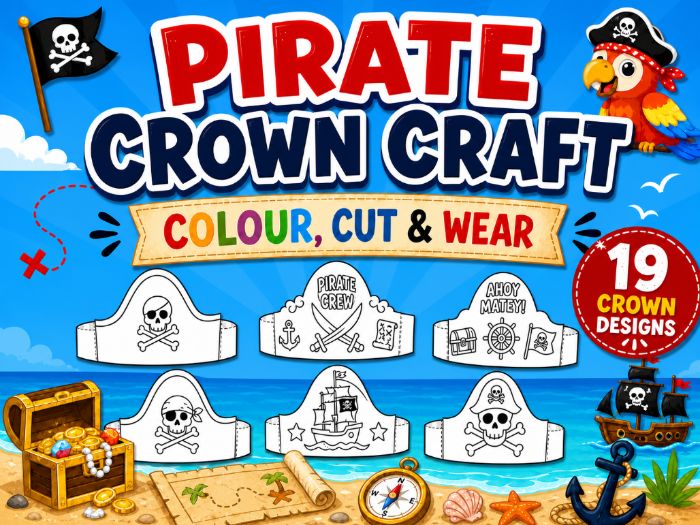 Pirate Crown Craft | Colour, Cut and Wear