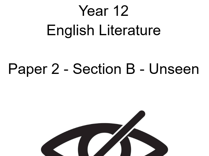 Unseen Poetry, Prose & Drama Workbook