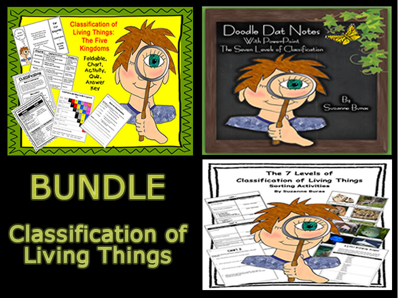 Classification Of Living Things BUNDLE Teaching Resources