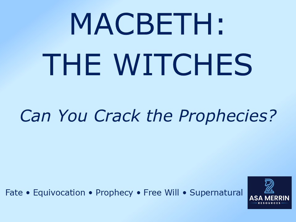 FREE GCSE Macbeth | The Witches & Equivocation | Crack the Prophecies