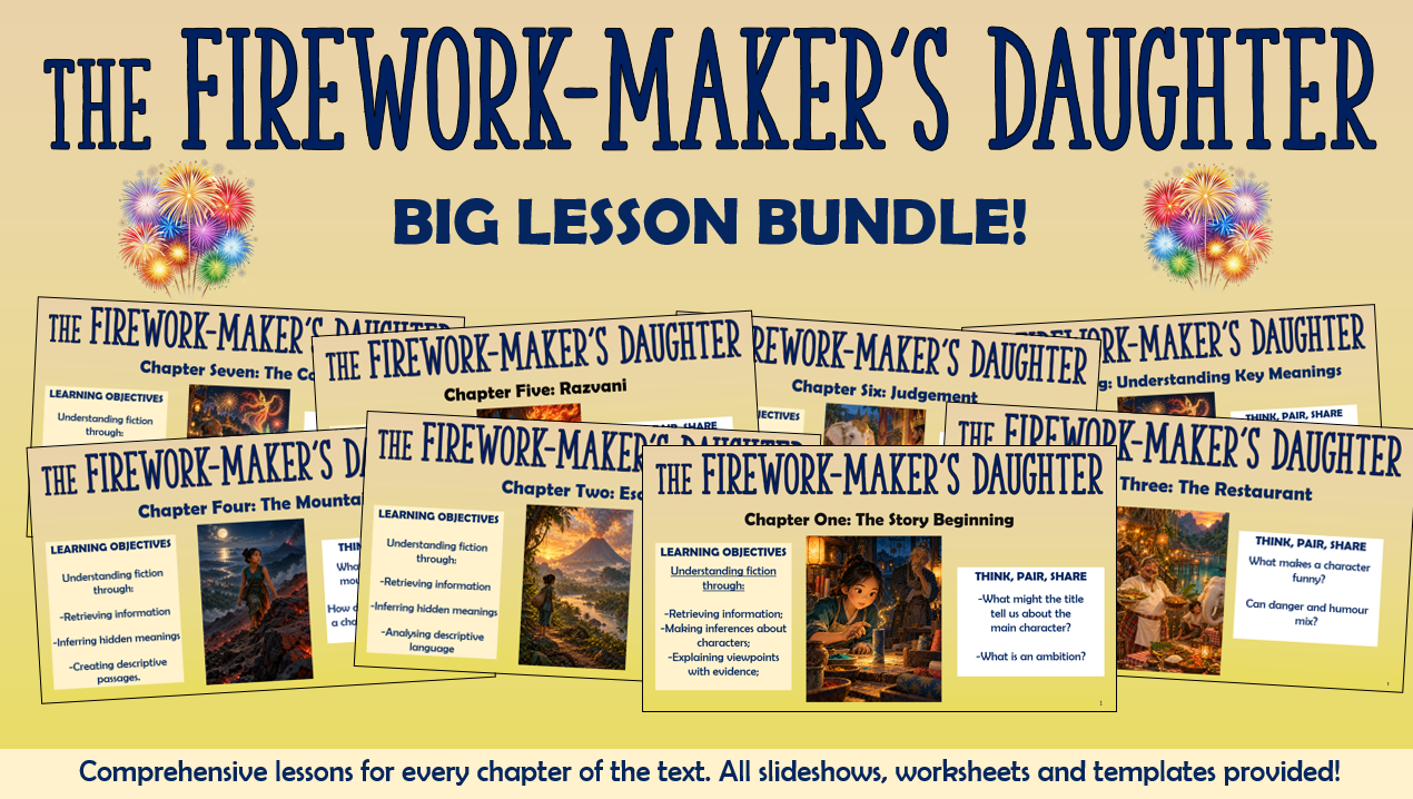 The Firework Maker's Daughter - Big Lesson Bundle!