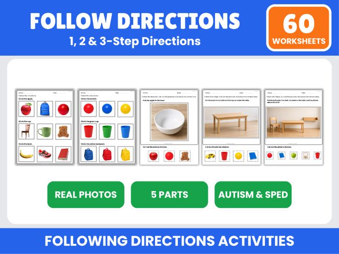 Following Directions with Real Photos