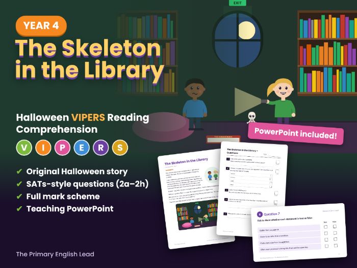 Year 4 Halloween VIPERS Reading Comprehension