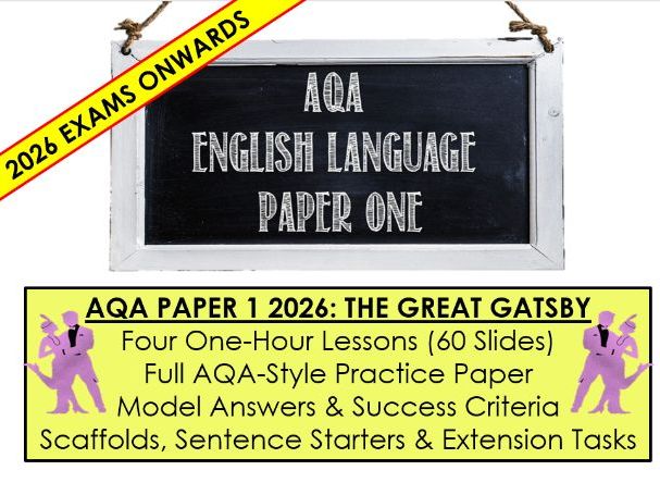 AQA English Language Paper 1 (2026+) | The Great Gatsby | Q1–Q5