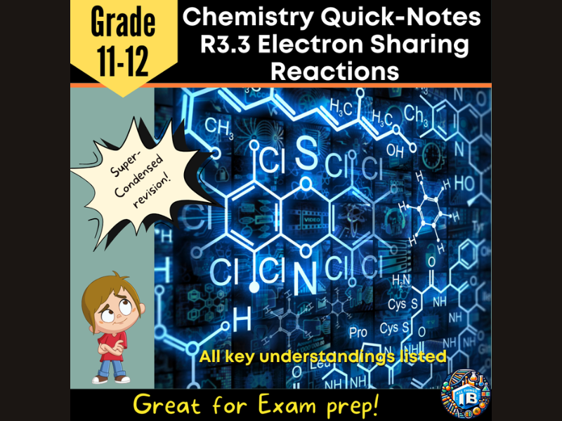 IB Chemistry R3.3 Electron Sharing Notes