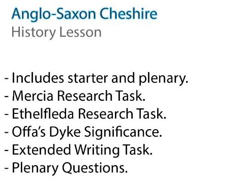 Anglo Saxon Cheshire & Chester KS3 History Lesson