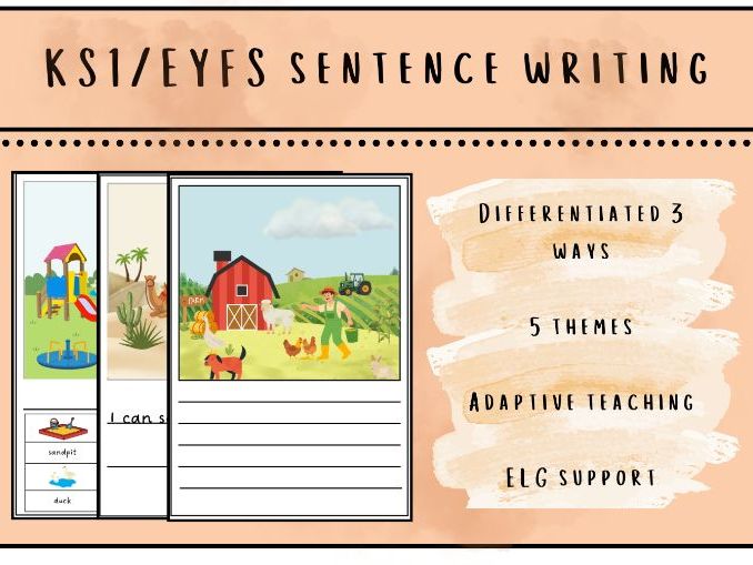 Differentiated Picture Writing Prompts EYFS / KS1