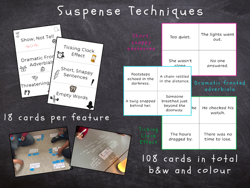 Suspense Technique Cards – Writing Activity