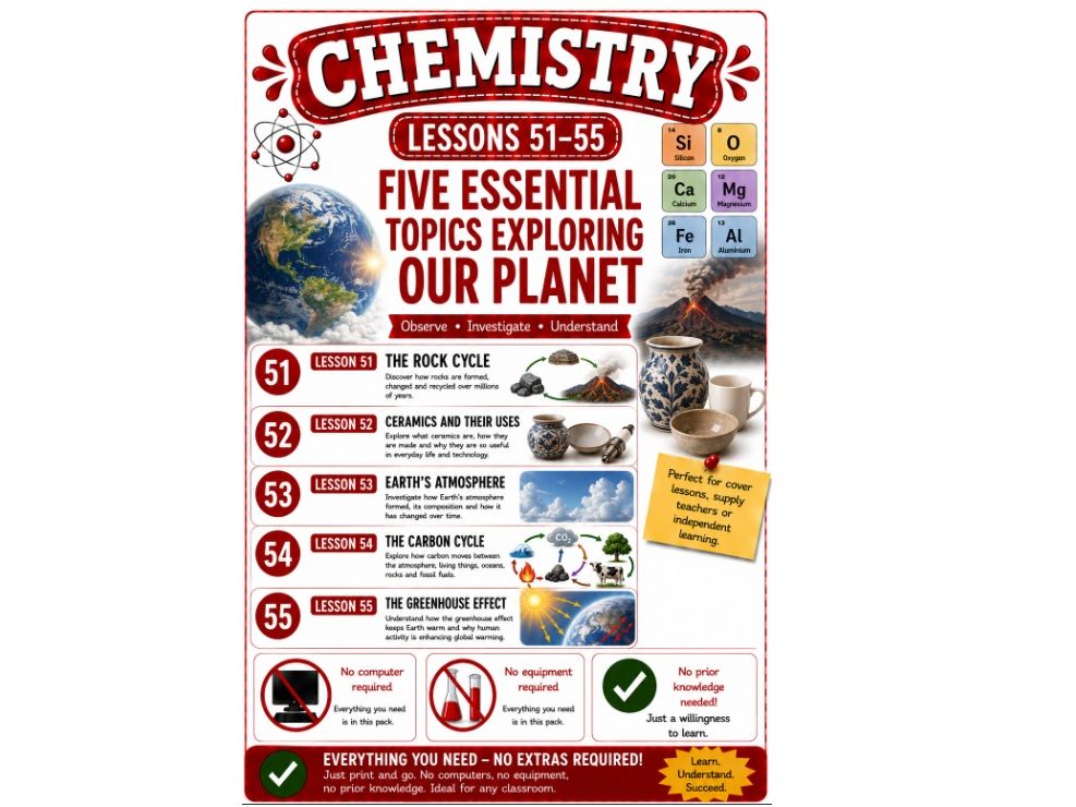 Bundle of 5 chemistry cover lessons (Bun 11)