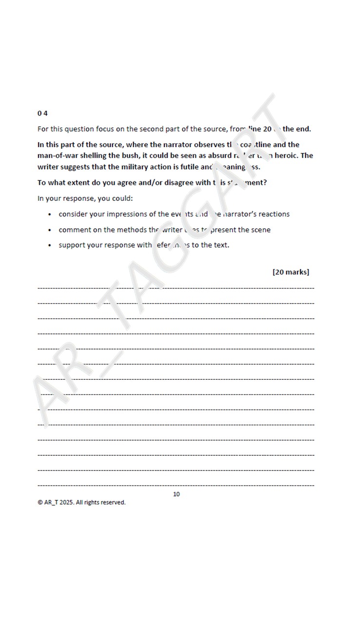 One AQA 2026 GCSE English Language Paper 1 Mock | Models - (Con ...