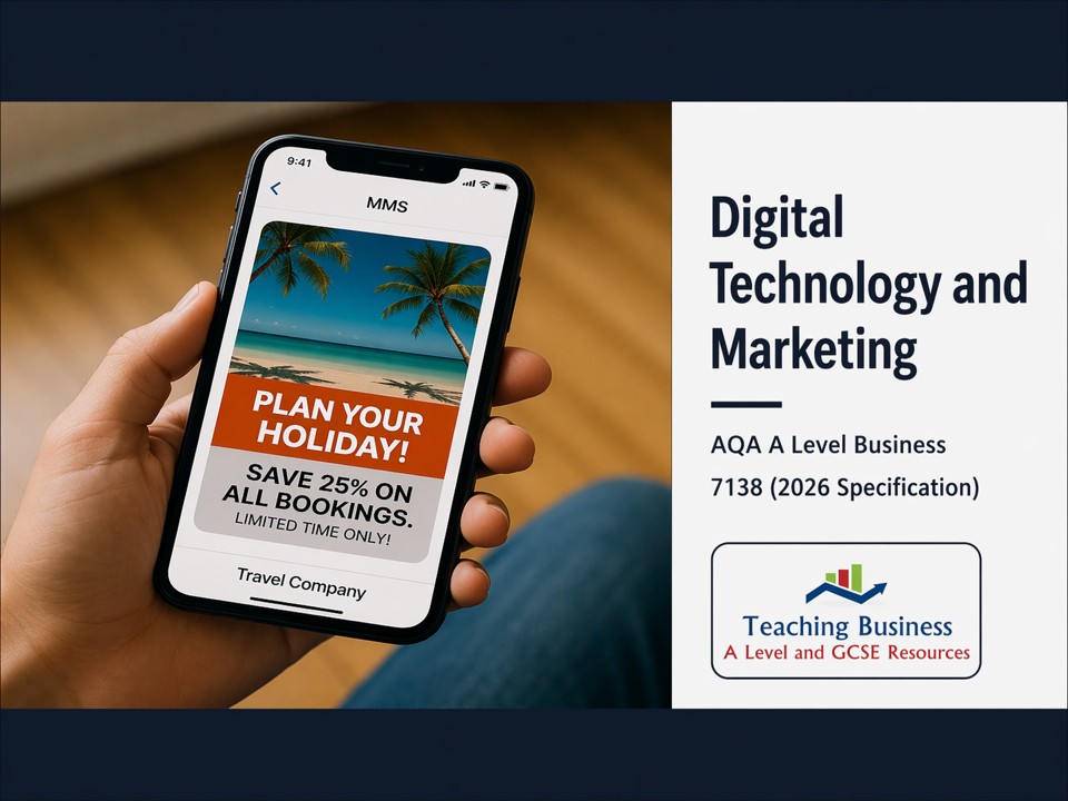 Digital Technology and Marketing | AQA A Level Business 7138 PowerPoint
